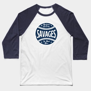 New York Savages - White Baseball T-Shirt